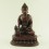 Oxidized Copper Alloy 7.5" Medicine Buddha / Menla Statue from Patan, Nepal