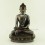 Oxidized Copper Alloy 8.5" Medicine Buddha / Menla Statue from Patan, Nepal