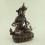 Fine Hand Carved 9.75" Vajrasattva Drojesempa Oxidized Copper Statue Patan Nepal