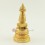  5" Stupa or Chaitya or Chorten Fully Gold Gilded Copper Alloy From Patan, Nepal