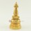  5" Stupa or Chaitya or Chorten Fully Gold Gilded Copper Alloy From Patan, Nepal