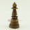 Oxidized Copper Alloy  4.5" Stupa or Chaitya or Chorten frm Patan Nepal