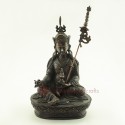 FINE QUALITY 9" GURU RINPOCHE / PADMASAMBHAVA LOST WAX METHOD OXDIZED COPPER ALLOY STATUE FROM PATAN, NEPAL