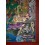 Fine Quality 54" x 39.25" Green Tara / Dolma Tibetan Buddhist Thangka/Thanka Painting from Patan, Nepal