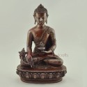 Fine Quality  Oxidized Copper Alloy 7.5" Medicine Buddha Statue Patan Nepal