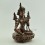 Green Tara Statue: 7.25" Oxidized Green Tara Dolma Statue from Patan, Nepal