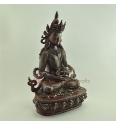 Fine Quality 14.5” Aparmita / Amitayus  Lostt Wax Method Oxidized Copper Statue from Patan, Nepal