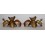 Finely Hand Carved Copper Alloy Plated 7.5" Tibetan Buddhist Kapala Set from Patan, Nepal