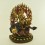 12" Dragon White Dzambhala Oxidized Copper Alloy Statue Hand Carved from Patan, Nepal