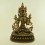 Fine Quality 14.5" White Tara / Dolkar Oxidized Copper Alloy with 24 Karat Gold Gilding Statue Patan