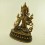 Fine Quality 14.5" White Tara / Dolkar Oxidized Copper Alloy with 24 Karat Gold Gilding Statue Patan