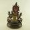 Fine Quality 14.5" White Tara / Dolkar Oxidized Copper Alloy with 24 Karat Gold Gilding Statue Patan