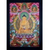 33" x 22.75" Shakyamuni Buddha Thangka  Painting