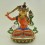 Fine Quality  24 Karat Gold Gilded and Hand Painted 14" Manjushri / Jambiyang Statue