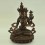 Hand Made 14" White Tara / Dolkar Oxidized Copper Alloy Statue Patan, Nepal