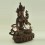 Hand Made 14" White Tara / Dolkar Oxidized Copper Alloy Statue Patan, Nepal