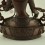 Hand Made 14" White Tara / Dolkar Oxidized Copper Alloy Statue Patan, Nepal