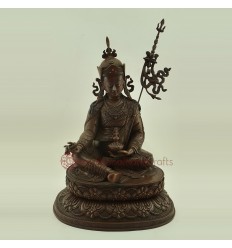 Hand made 15.5" Guru Padmasambhva / Rinpoche Copper Alloy Statue from Patan