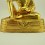 Gold Gilded Hand Carved 10.5" Guru Milarepa Copper Statue from Patan Nepal