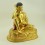 Gold Gilded Hand Carved 10.5" Guru Milarepa Copper Statue from Patan Nepal