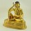 Gold Gilded Hand Carved 10.5" Guru Milarepa Copper Statue from Patan Nepal