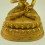 Hand Carved Painted 13.5" Vajrasattava / Dorjesempa Gold Gilded Copper Statue