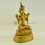 Fine Quality Hand Carved Painted 14" White Tara / Dolkar  Gold Gilded Copper Statue