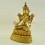 Fine Quality Hand Carved Painted 14" White Tara / Dolkar  Gold Gilded Copper Statue