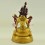 Fine Quality Hand Carved Painted 14" White Tara / Dolkar  Gold Gilded Copper Statue