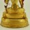 Fine Quality Hand Carved Painted 14" White Tara / Dolkar  Gold Gilded Copper Statue