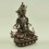 Fine Hand Carved Oxidized Copper 9.75" Aparmita / Amitayus / Tsepame  Statue From Patan, Nepal