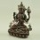 Fine Hand Carved Oxidized Copper 9.75" Chenrezig / Avalokeshvara Statue From Patan, Nepal