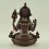 Fine Hand Carved Oxidized Copper 9.75" Chenrezig / Avalokeshvara Statue From Patan, Nepal