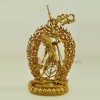 Handcrafted 19.5" Vajrayogini Dakini Gold Gilded Copper Statue From Patan, Nepal