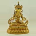 Hand Carved  19" Vajrasattva Dorje Sempa Gold Gilded Copper Alloy  Statue From Nepal