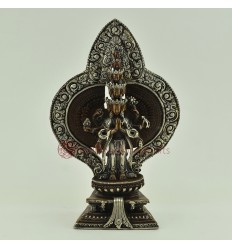 Machiine Made 8.5" 1000 Armed Avalokiteshvara / Chenrezig Statue From Patan, Nepal.