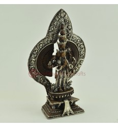 Machiine Made 8.5" 1000 Armed Avalokiteshvara / Chenrezig Statue From Patan, Nepal.