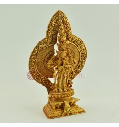 Machiine Made 8.5" 1000 Armed Avalokiteshvara / Chenrezig Statue From Patan, Nepal.