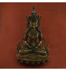 Fine Quality Hand Made  20" Aparmita / Amitayus Oxidized Copper Alloy Statue Patan Nepal