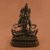 Fine Quality Handmade Silver Eye  13.5" Vajrasattva / Dorjesempa Statue Copper Statue from Patan, Nepal