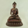 Hand made Oxidized Copper Alloy 18" Amitabha / Amida Buddha Opame Statue from Patan Nepal