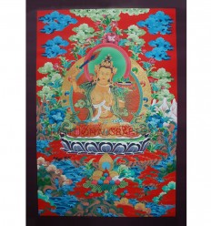 33" x 23" Manjushri  Thangka Painting