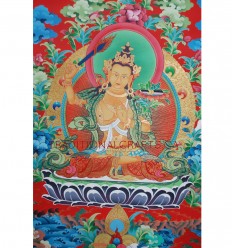 33" x 23" Manjushri  Thangka Painting
