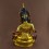 Hand Carved Face Painted 13" Vajrasattva / DorjeSempa Gold Gilded Copper Statue From Patan, Nepal.