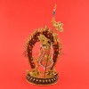 Handcrafted 8" Vajrayogini Dakini Partly Gold Gilded Copper Statue From Patan, Nepal