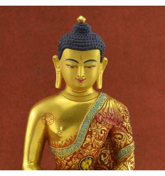 Fine Quality 11” Hand Painted 11" Amitabha Buddha / Sangye Opame Statue from Patan, Nepal