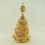 Hand Carved Tibetan Buddhist 5" Gold and Silver Plated Mandala Set Patan Nepal