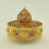 Hand Carved Tibetan Buddhist 5" Gold and Silver Plated Mandala Set Patan Nepal