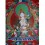 34" x 24" White Tara- Dolkar Thangka Painting