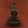Oxidized Copper Alloy 13" Medicine Buddha / Sangye Menla Statue from Patan, Nepal